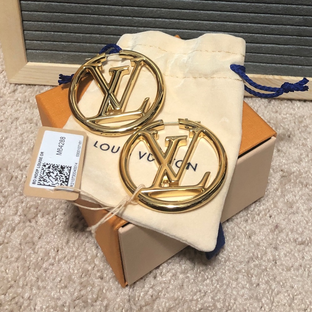 New LV Louise Hoop Earrings